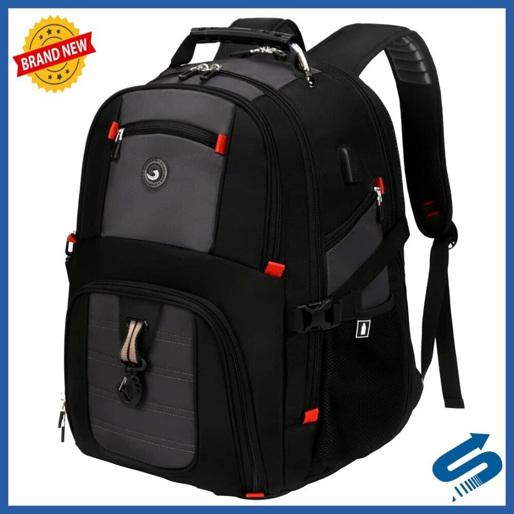 Extra Large Travel Laptop Backpack with USB Charging Port Airline Approved